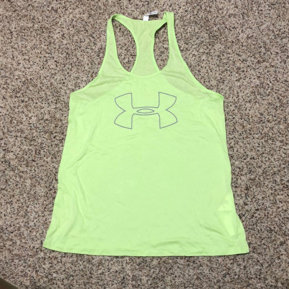 Neon Under Armour tank top